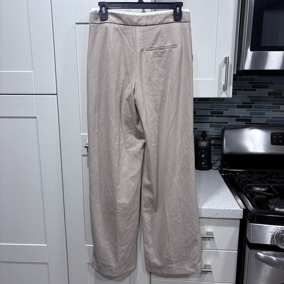 NWT Zara Double Waist Wide Leg Trousers - Picture 8 of 9